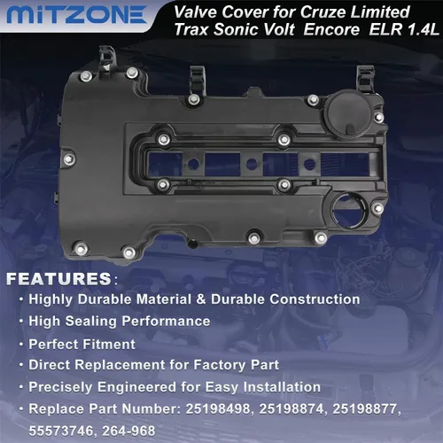 Miniatura 3 de MITZONE Kit de tapa de válvulas del motor con juntas y pernos compatible con 2011-2020 Chevrolet Chevy Cruze Sonic Volt Trax Buick Encore Cadillac