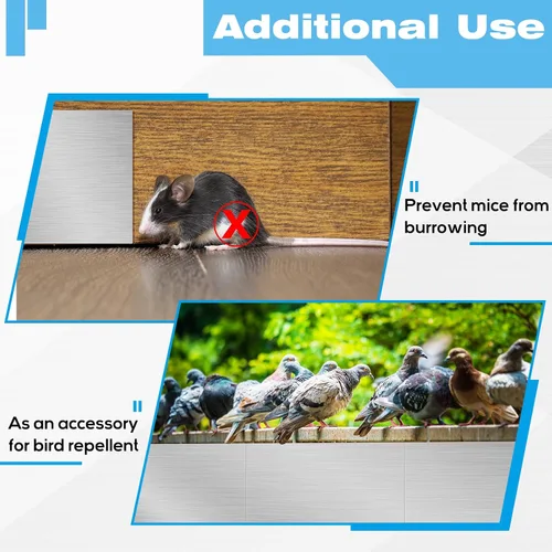Miniatura 7 de Therwen 80 piezas de chapa de aluminio para techo intermitente de 5 x 7 pulgadas, techo de metal para cobertizo, impermeabilización alrededor
