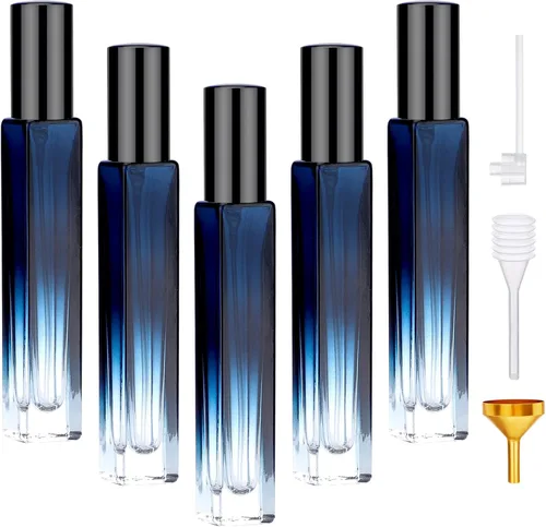 Miniatura 15 de Segbeauty 5 Pack de botellas de spray de vidrio rellenables de 10 ml para perfume, botella de colonia de niebla fina mini vacía de viaje de 10 ml