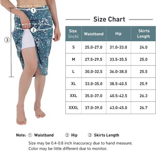 Miniatura 6 de Falda pantalón para mujer, modesta hasta la rodilla, atlética, midi, activa, para correr