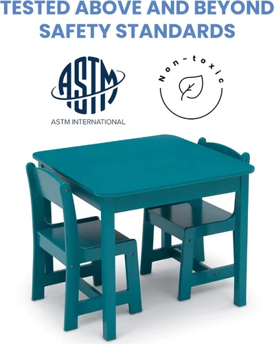 Miniatura 3 de Delta Children - MySize - Juego de mesa y 2 sillas de madera para niños, ideal para artes y manualidades, meriendas, educación en casa, tareas