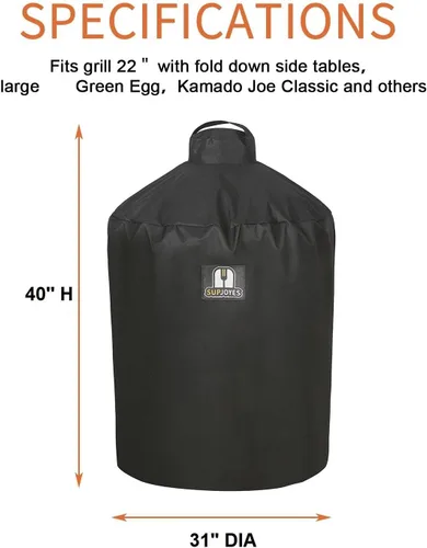 Miniatura 2 de Cubierta para Huevo Verde Grande, Accesorios de Parrilla para Huevo Verde Grande, Cubiertas de Parrilla de Cerámica Kamado Resistente al Agua