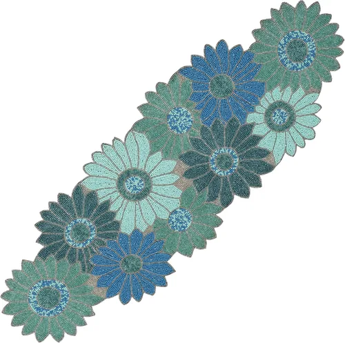 Miniatura 19 de Camino de mesa con cuentas de 36 pulgadas de diseño elegante infinito - Decoración de mesa para bodas, fiestas, días festivos, regalos y uso diario