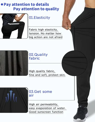 Miniatura 2 de ADMYYROL Pantalones deportivos deportivos deportivos para hombre, pantalones deportivos de secado rápido, estilo casual