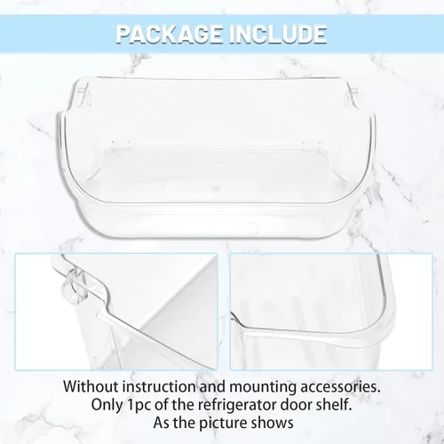 Miniatura 7 de HECASA 240356402 AP2549958 - Estante para puerta de refrigerador compatible con frigidaire frigidaire, reemplazo ligero y transparente, 1 unidad