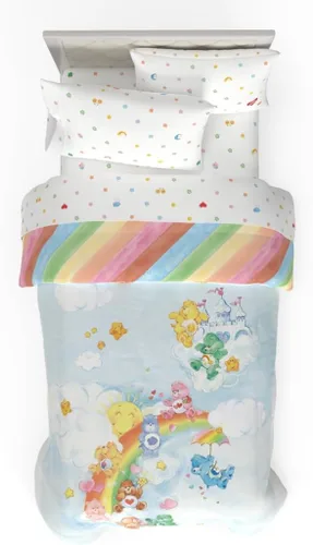 Miniatura 22 de Juego de ropa de cama Cinnamoroll - Juego de cama de tamaño individual de 4 piezas - Juego de edredón y sábanas de microfibra supersuave