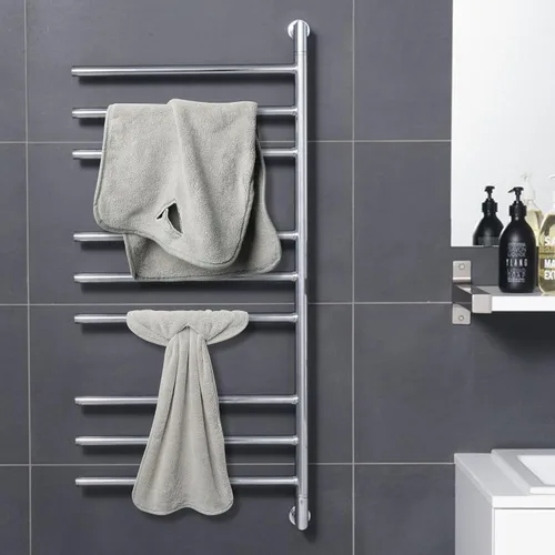 Miniatura 4 de R HORSE 8 piezas de toalla de mano colgante con lazo, gris absorbente de lana de coral para baño, paño de cocina suave y grueso decorativo de secado