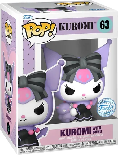 Miniatura 2 de POP Figura de vinilo Sanrio Funko Kuromi with Baku