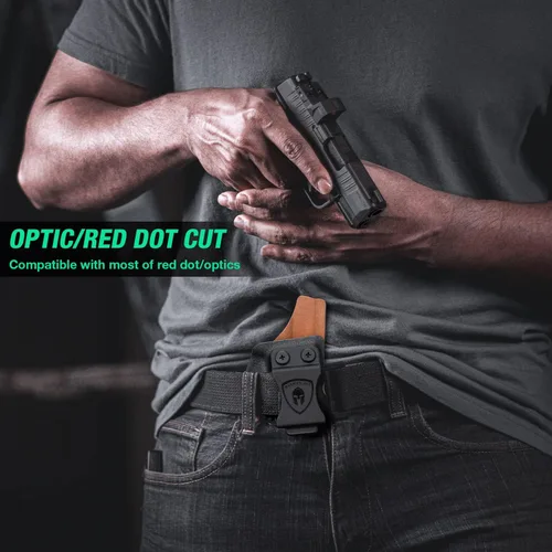 Miniatura 6 de WARRIORLAND IWB Funda Kydex con interior de cuero de gamuza, compatible con Glock 43X/43X mos/ G17/19 Gen3-5, Sig P365/P365X y P320 M18/M17, Taurus