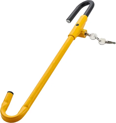 Miniatura 8 de Dispositivo antirrobo para volante de automóvil, bloqueo de contraseña de freno de pedal de volante, volante a pedal de 17 pulgadas a 33 pulgadas