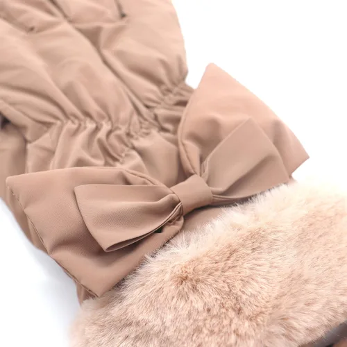 Miniatura 2 de Guantes de forro polar para pantalla táctil a prueba de viento de invierno para mujer