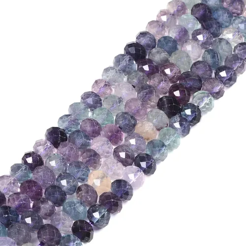 Miniatura 58 de 7 chakras piedras preciosas de 0.236 in de piedras preciosas facetadas Rondelle sueltas cuentas para hacer joyas DIY cuentas de 16 pulgadas