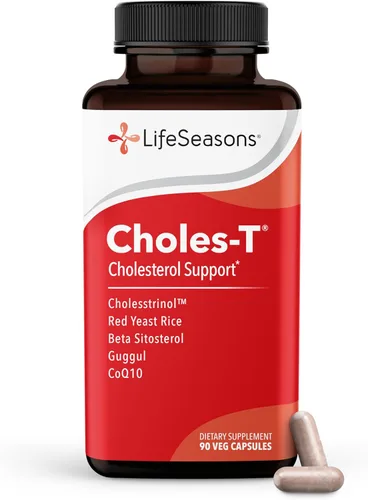 Life Seasons - Choles-T - Suplemento de apoyo para el colesterol - Promueve la función saludable del corazón y el hígado - Mantiene los niveles