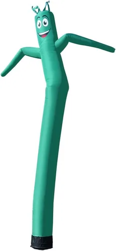 Miniatura 6 de Tubo inflable amarillo de 20 pies de alto para hombre, marioneta de baile y agitación, impulsada por aire, para exteriores