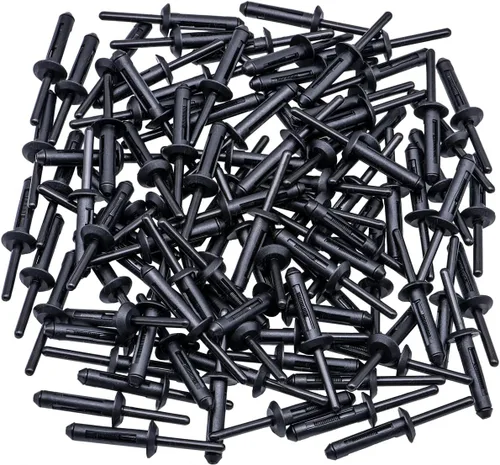 Miniatura 2 de Rexka 100 piezas de guardabarros para puerta de parachoques de plástico para remaches de 1/4 agujeros compatibles con Chrysler 6506007AA 07-20 Jeep
