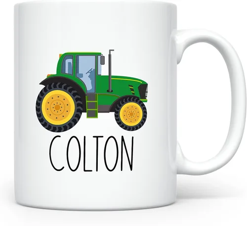 Miniatura 21 de Taza Personalizada para Niños, Niños, Niñas Taza Personalizada de Chocolate Caliente, Cacao, Café y Leche Regalo de Cumpleaños con Nombre D05