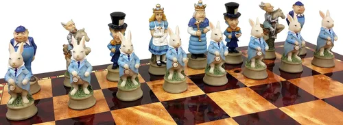 Miniatura 6 de Alicia en el país de las maravillas Fantasy Chess Men Set - NO Board