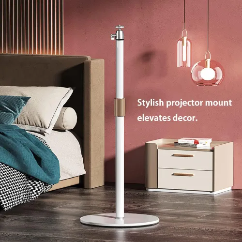 Miniatura 3 de HVAYING Pico - Soporte para proyector con base de metal estable, extensión flexible y ajuste de ángulo, gestión de cables, interfaz de 1/4