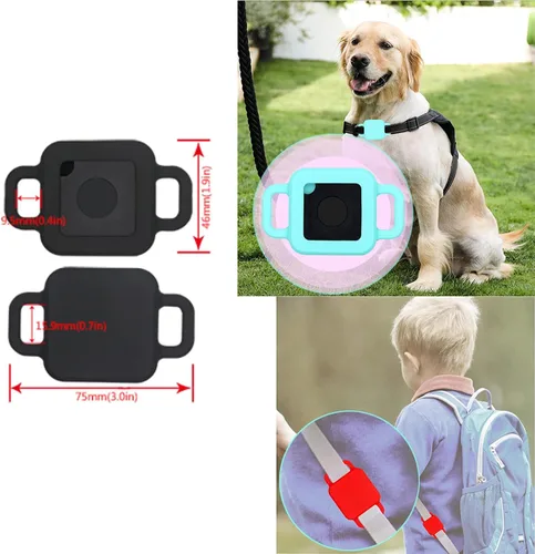 Miniatura 2 de Soporte para collar de perro compatible con Tile Pro (2020 y 2018), funda de identificación de mascotas para Tile Pro Tracker, accesorio de collar