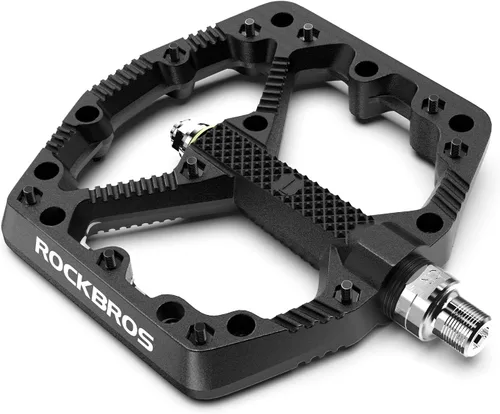 ROCKBROS Pedales de bicicleta de montaña Pedales planos MTB Pedales de plataforma de bicicleta de fibra de nailon para bicicletas de montaña de