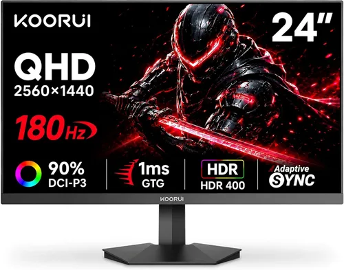 Miniatura 21 de KOORUI Monitor de juegos curvo ultraancho WQHD 3440×1440 de 34 pulgadas, 180Hz 1000R- PIP/PBP, 1ms(MPRT), HDR400, DCI-P3 95%, FreeSync Premium, 1 x