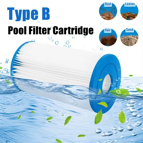 Miniatura 2 de Cartucho de filtro de piscina tipo B compatible con bomba de filtro in-tex de 2500 GPH para piscinas sobre el suelo, cartucho de filtro de piscina