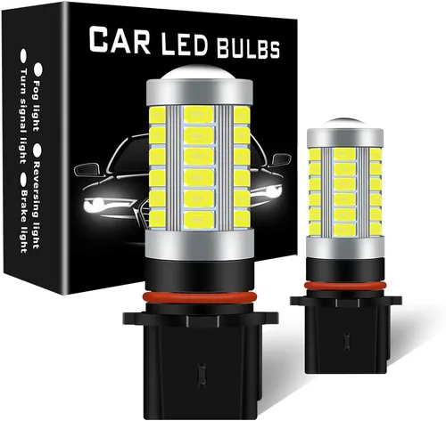 Miniatura 11 de Bombillas antiniebla H7 6500K de xenón blanco fresco superbrillante DRL 5730 33-SMD 12V diurnas luces antiniebla conducción DRL luces LED bombillas