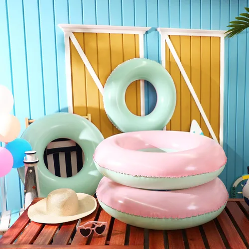 Miniatura 3 de 4 flotadores inflables de piscina para niños y adultos, tubos interiores pastel, macarrones, anillos de piscina, flotadores para cumpleaños, playa