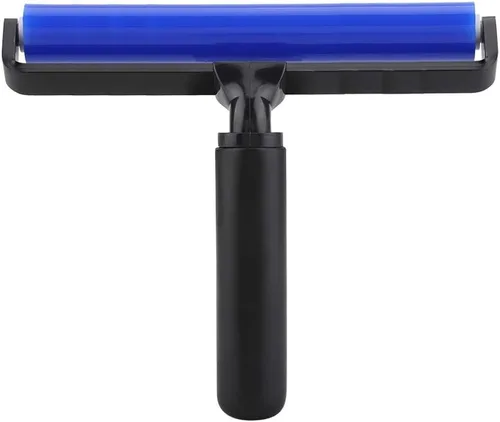 Rodillo de silicona para eliminar el polvo, cepillo de rodillo antiestático, herramienta de limpieza manual de cuatro tamaños, para polvo, pelo de