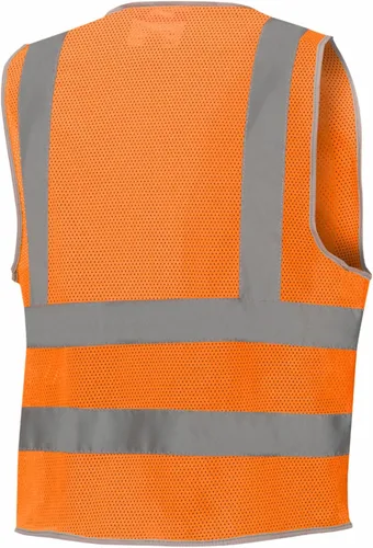 Miniatura 8 de Pioneer Chaleco de seguridad de alta visibilidad para hombres y mujeres - Malla reflectante y refrescante - 8 bolsillos - Clase 2 - Construcción
