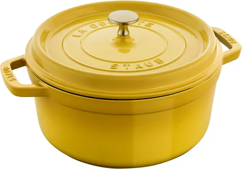 Miniatura 13 de STAUB Horno Holandés de Hierro Fundido 4 Cuartos Redondo, Fabricado en Francia, Sirve para 3-4, Blanco