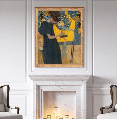 Miniatura 744 de A&T ARTWORK Campo de trigo con cipreses de Van Gogh Las reproducciones de arte clásico mundial, impresiones en lienzo giclée para decoración