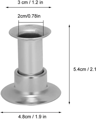 Miniatura 4 de Extintor Moxa Stick de acero inoxidable, extintor de rollo de moxibustión opcional multiespecificación con bandeja colectora de cenizas Base estable