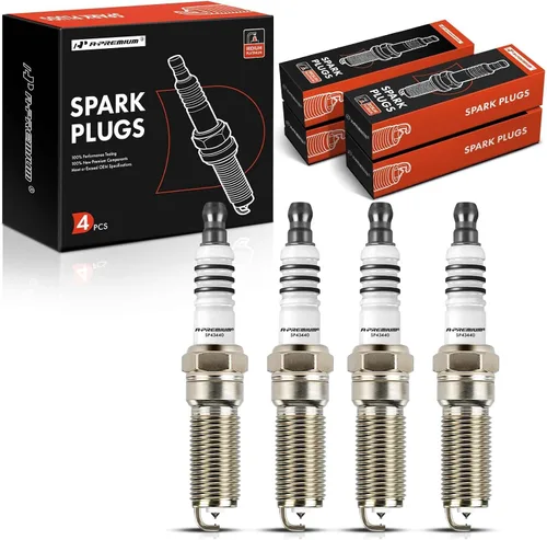 A-Premium 4 bujías de platino iridio 4344 compatibles con Mazda 3, 5, 6 y Ford Fusion y Chevrolet Colorado y Buick Verano y Saturn Sky, 2.0L-2.9L,