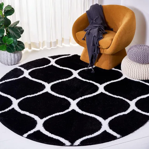 Miniatura 53 de SAFAVIEH Tahoe Shag Collection - Alfombra para pasillo, 2 x 9 pies, color beige y blanco, diseño de enrejado, no desprende pelusa y de fácil