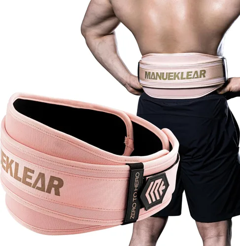 Miniatura 9 de Cinturón de levantamiento de pesas, cinturones de levantamiento para mujeres y hombres, cinturón de levantamiento de pesas MANUEKLEAR con bloqueo