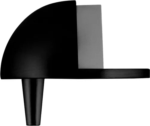 Miniatura 3 de Design House Design House 189134 - Protector de pared para puerta con tapón de goma, color negro mate, 5 unidades, 189134