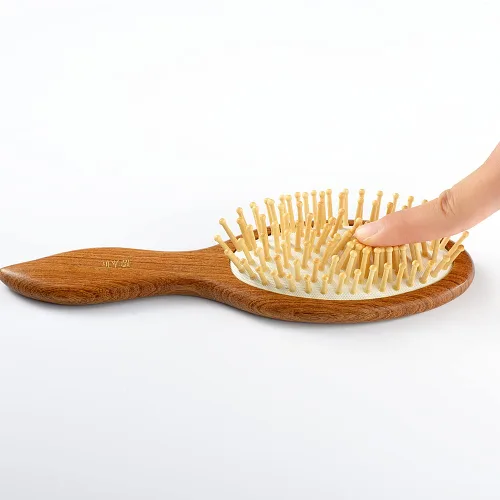 Miniatura 4 de TAN MUJIANG Cepillo de pelo Iroko Wood Scalp Massage YM