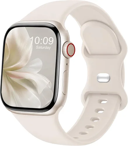 Miniatura 14 de Correas deportivas compatibles con Apple Watch de 38mm 40mm 41mm 42mm 44mm 45mm 46mm 49mm, p/mujer y hombre, correa de silicona para iWatch Series