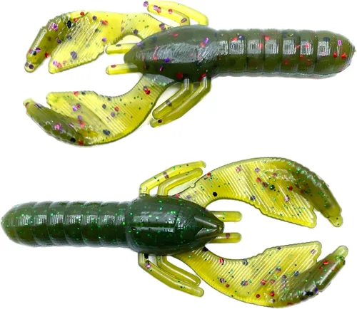 Miniatura 27 de Phat Pak Baits - Beasty Bug Jr Ned Rig Craw Finesse Bass Señuelo de pesca de plástico suave 20ct 2.8" Paquete de variedades