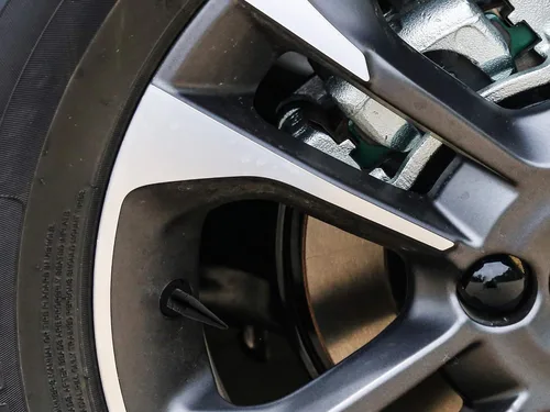 Miniatura 5 de Abfer Tapas de válvula de neumáticos, tapas de vástago de aire de automóvil, cubiertas para vástagos de presión para bicicletas, vehículos, Negro