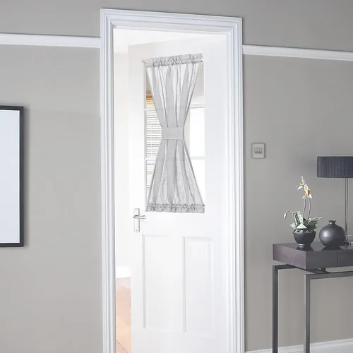Miniatura 25 de NICETOWN - Cortinas transparentes para puerta de ventana, tratamiento de ventana lateral para puertas estrechas de vidrio/cocina/puerta delantera