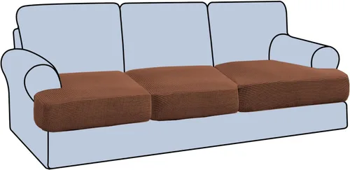 Miniatura 11 de H.VERSAILTEX Funda Elástica para Sillón Sofá con Cojín en Forma de T, Fundas de Cojín en T para Sala de Estar, Funda para Sillón Sofá, Funda