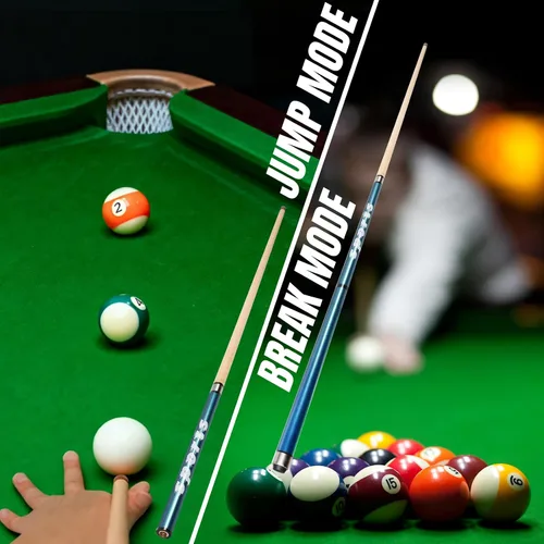 Miniatura 6 de Taco de salto de la serie "Sports" 2 en 1, taco de ruptura de 21-28 onzas con punta de fibra de vidrio de 0.55 pulgadas, juego profesional de palo