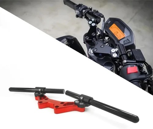 Miniatura 7 de Elevadores de manillar de motocicleta de aluminio Kit de manillar ajustable Sport para MSX125 Grom MSX 125 2013-2021 2022 2023 2024 2025 (negro)