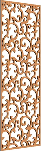 Miniatura 173 de Wheatland Paneles de pared decorativos de madera con calado, 9 3/8 pulgadas de ancho x 24 3/8 pulgadas de alto x 1/4 de alto, nogal