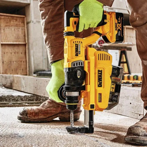 Miniatura 4 de DEWALT Martillo giratorio máximo de 20 V, kit SDS Plus, 1-1/8 pulgadas, inalámbrico (DCH263R2)