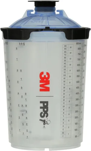 Miniatura 12 de 3M PPS 2.0 Kit de taza, tapas y forros para pistola pulverizadora, 26325, grande, 28 onzas, filtro de 125 micrones, uso para automóviles, muebles