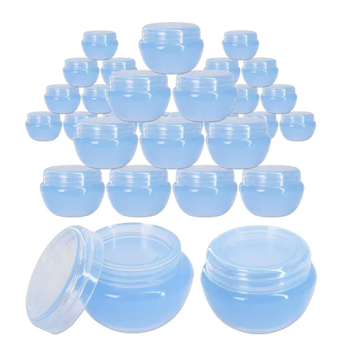 Miniatura 12 de Beauticom - Frascos (0.35 oz / 0.3 fl oz) esmerilados con revestimiento interior para guardar exfoliantes, aceites, ungüentos, cremas, lociones