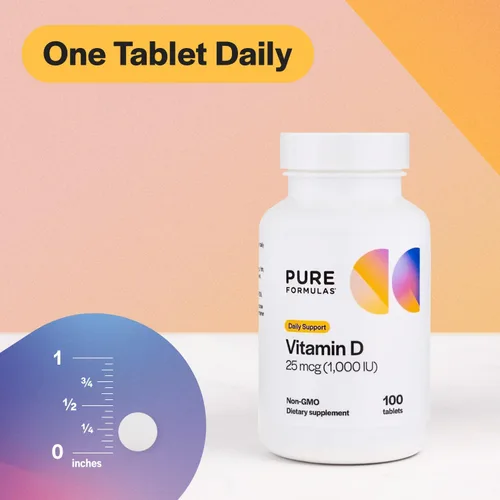 Miniatura 4 de PureFormulas Vitamina D3 1,000 UI 25 mcg - Suplemento de vitamina D premium para la formación saludable de huesos, dientes, salud cardiovascular